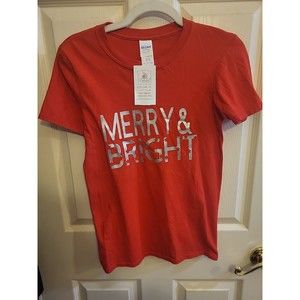 Merry & Bright GILDAN SOFTSTYLE WOMENS TSHIRT SIZE XS